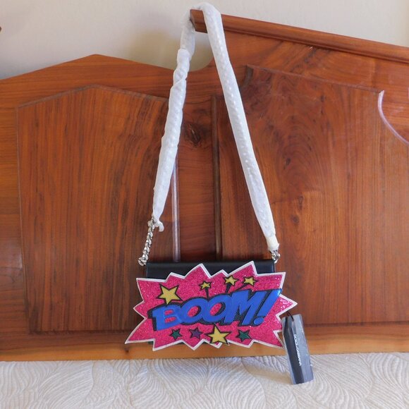NWT Dolce & Gabbana July Fourth leather Boom Fireworks clutch chain shoulder bag - Picture 2 of 16